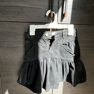 Zara denim flared skirt